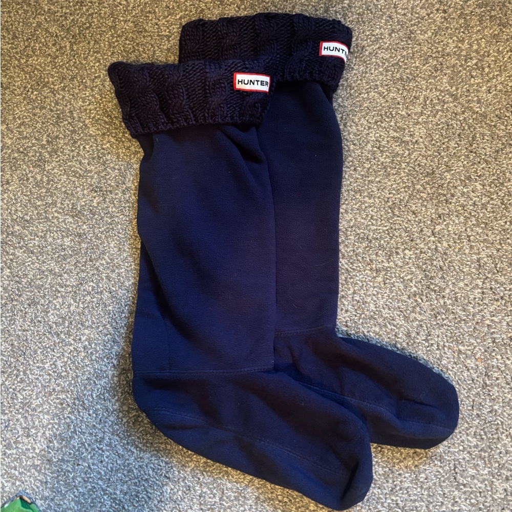 Hunter boot sock navy blue